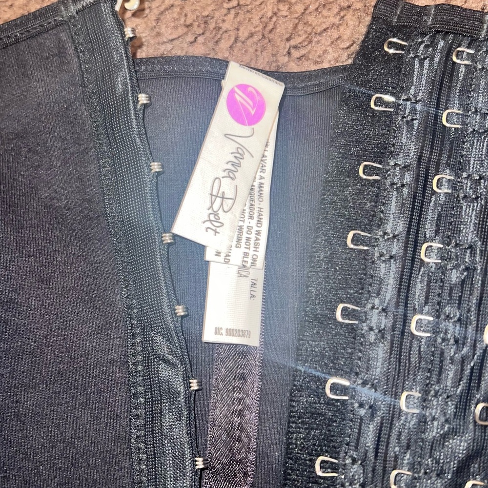 V-BELT 2.0 Long Torso Waist Trainer, Black, Size Sm